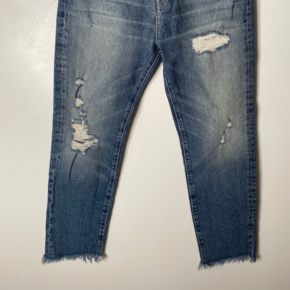 AYR Jeans Distressed Medium Wash Button Fly Fray Hem Women's 27 - Picture 3 of 12